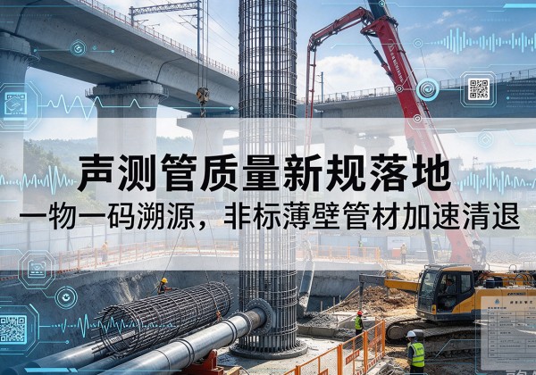 五峰声测管质量新规落地，一物一码溯源，非标薄壁管材加速清退